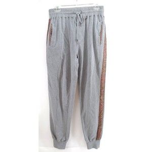 Etro‎ Paisley stripe jogging trousers sweatpants Medium Gray ($496)